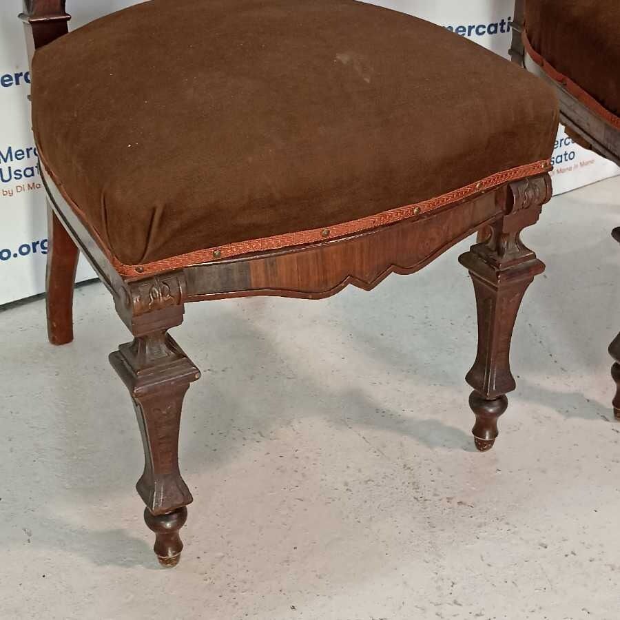 Coppia di Sedie da Camera prima metà 900 - immagine 4