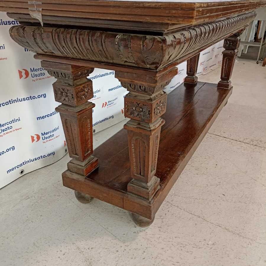 Grande Tavolo da lavoro stile Neogotico - immagine 4