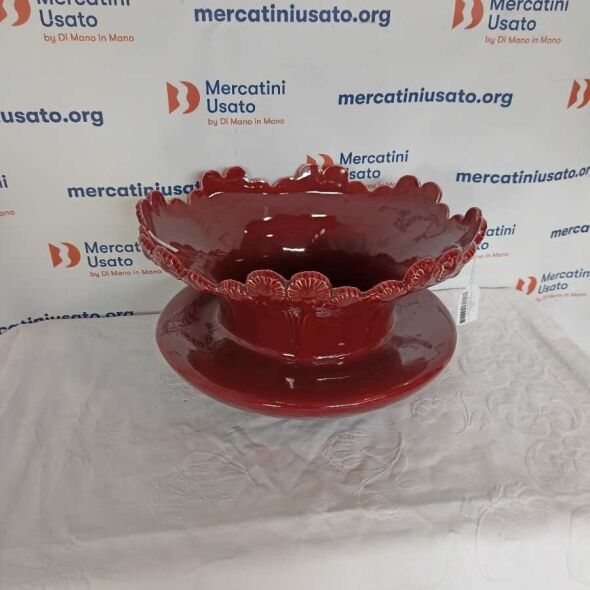 Grande Cachepot in stile Art Noveau Bordeaux