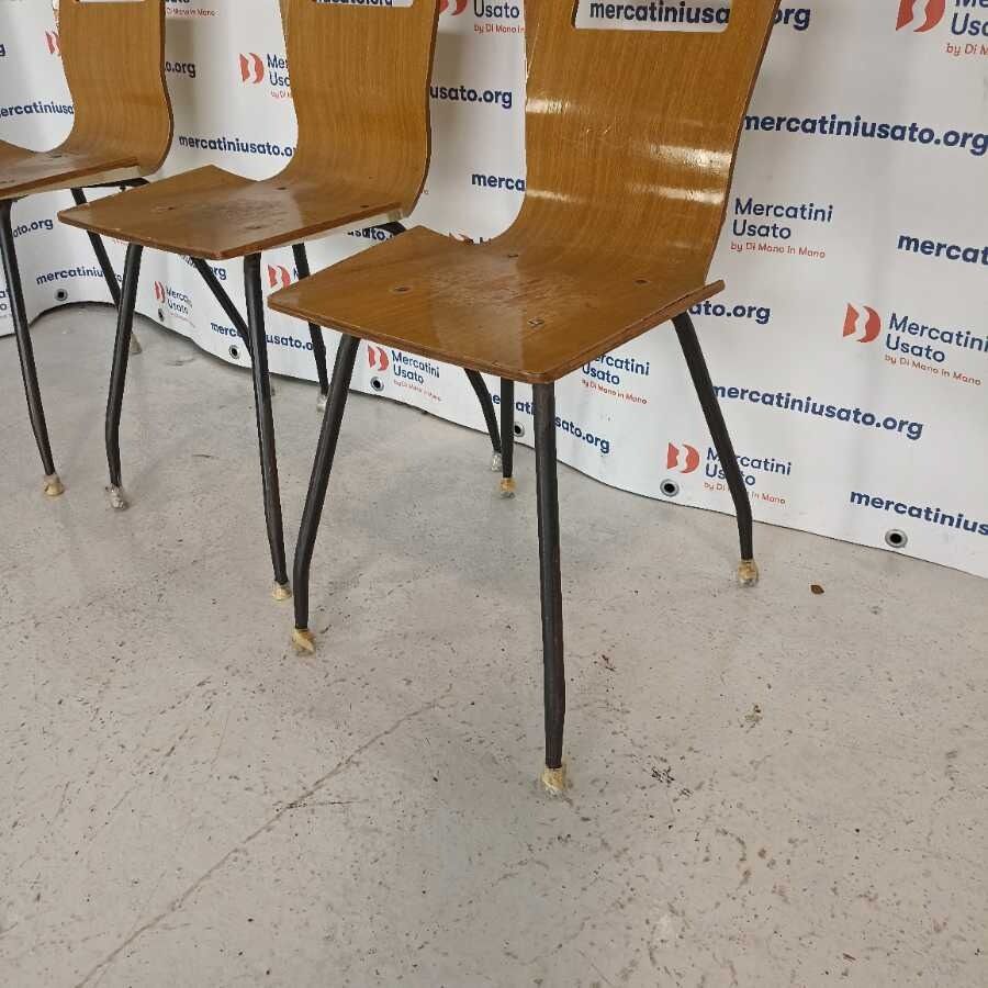 3 Sedie Vintage in stile Carlo Ratti - immagine 5