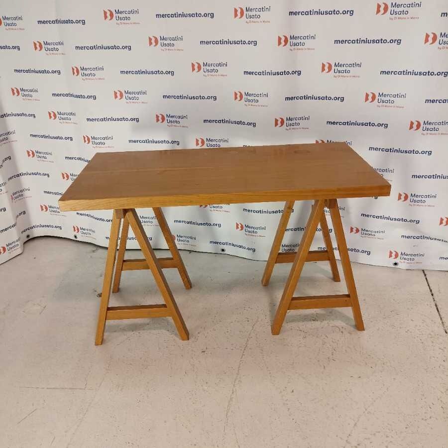 Tavolo con cavalletti Vintage - immagine 2