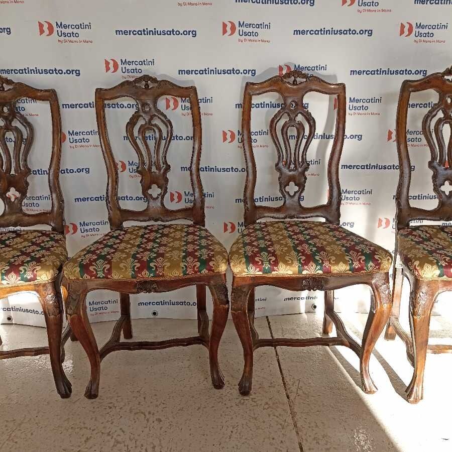 5 Sedie Antiche primi 900 stile Giorgio III - immagine 3