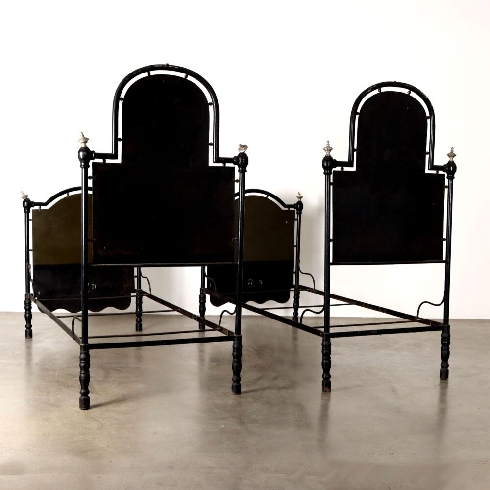 Coppia di Letti Liberty primi 900 - immagine 9