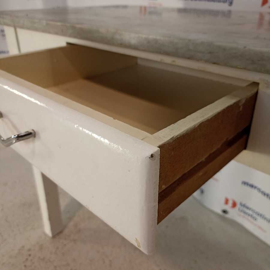 Tavolo da Cucina Vintage con marmo - immagine 5