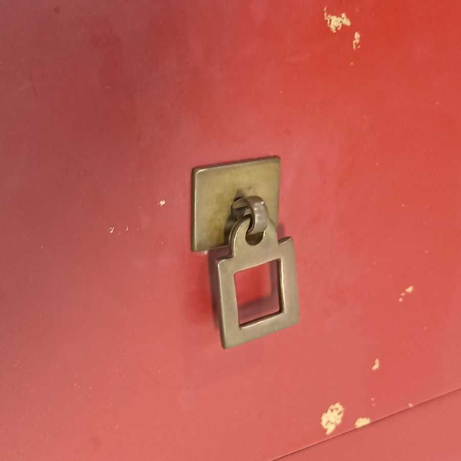 Cassettiera Etnica laccata Rossa - immagine 7