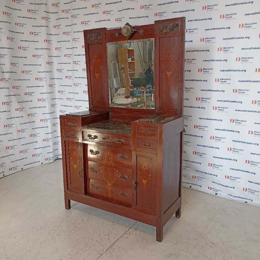 Comò con specchio Liberty primi 900