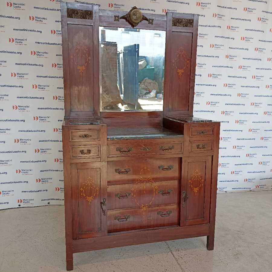 Comò con specchio Liberty primi 900 - immagine 2