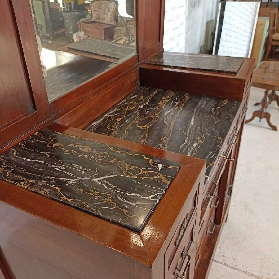 Comò con specchio Liberty primi 900 - immagine 4