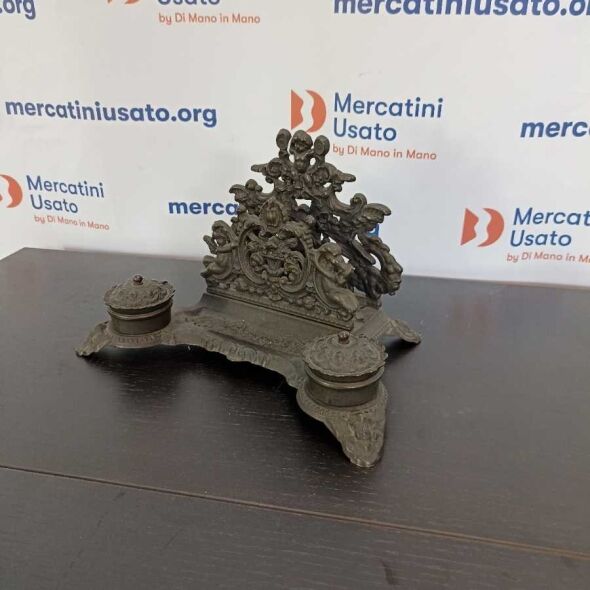 Calamaio e portalettere in ottone