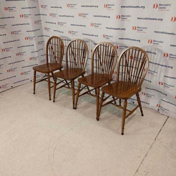 4 Sedie stile Windsor a dorso di violino