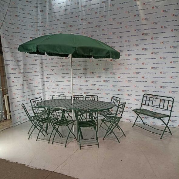 Set da giardino in ferro laccato