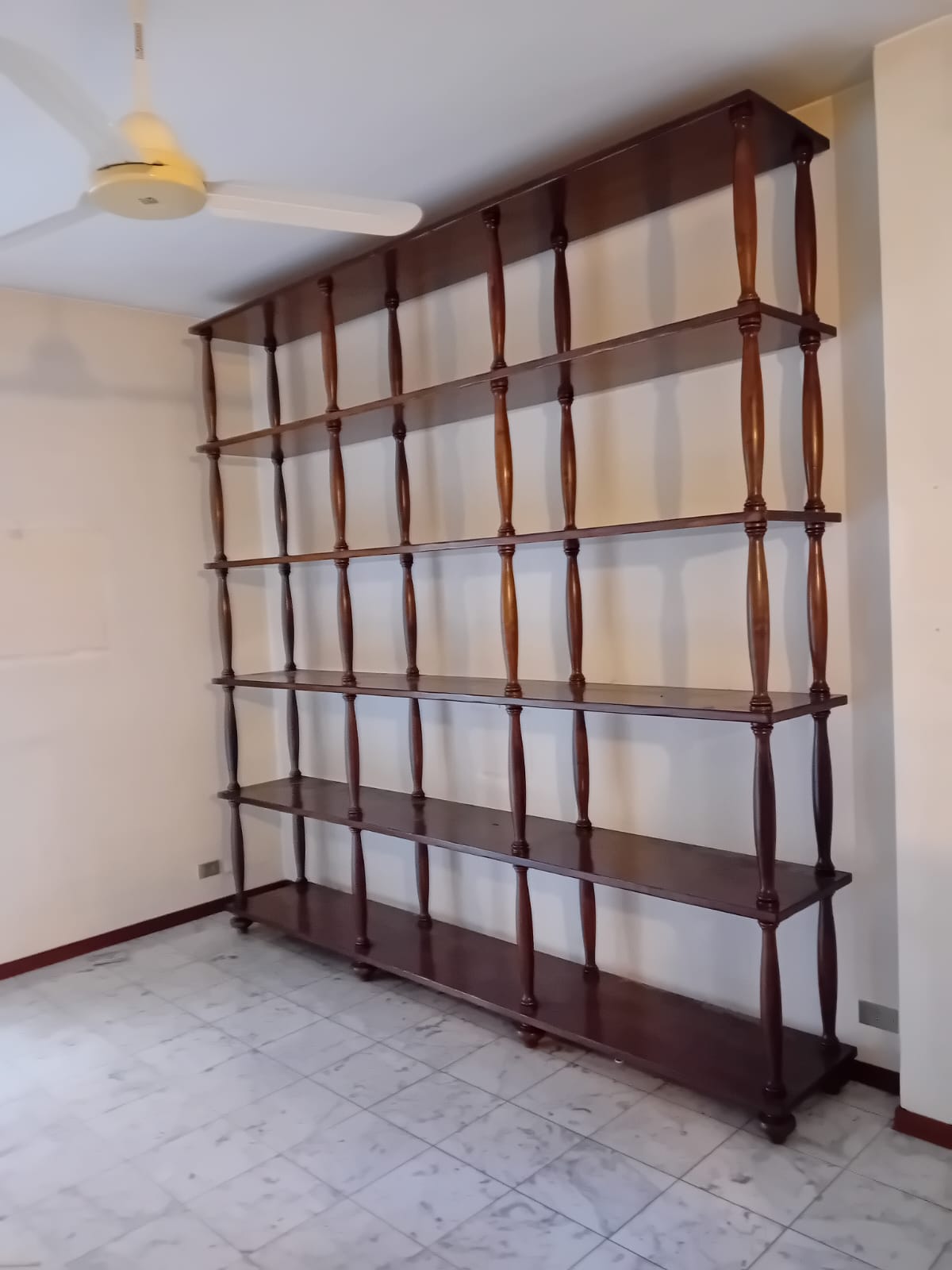 Libreria a 3 campate in stile