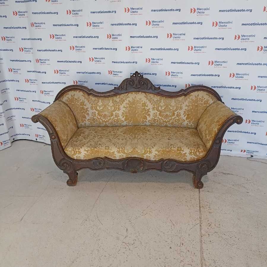 Divano stile Luigi Filippo in Noce - immagine 2