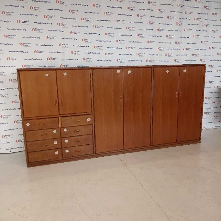 Armadio 6 ante con cassetti Vintage