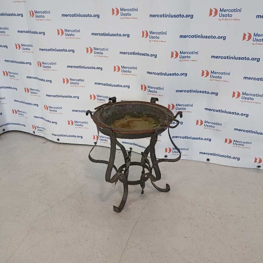 Braciere in ferro battuto di metà 900