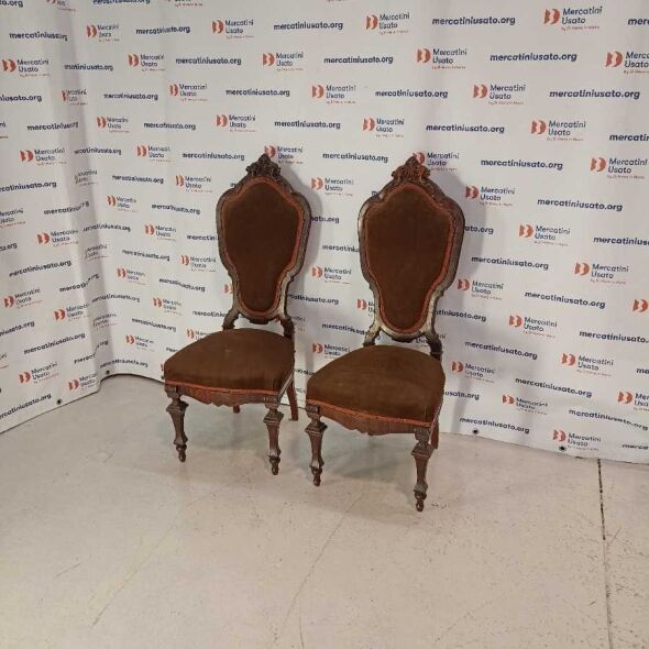 Coppia di Sedie da Camera prima metà 900