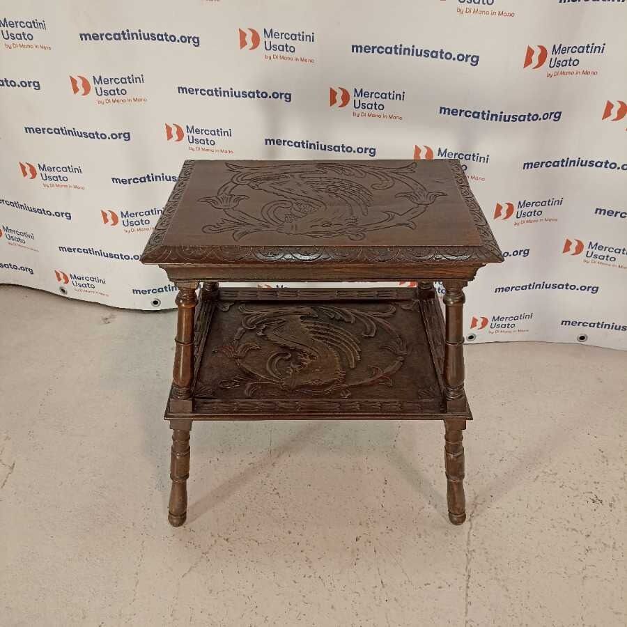 Tavolino intagliato stile Etnico - immagine 2