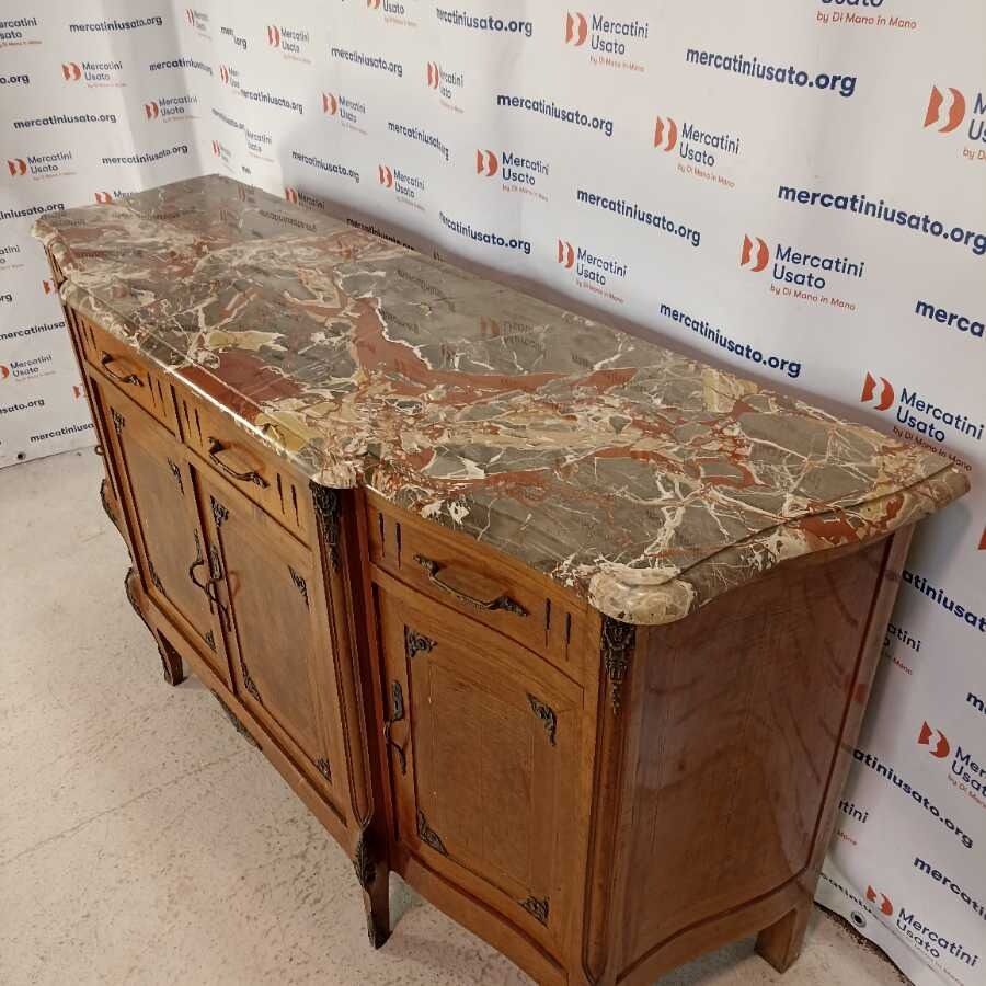 Credenza con marmo prima metà 900 in stile - immagine 3