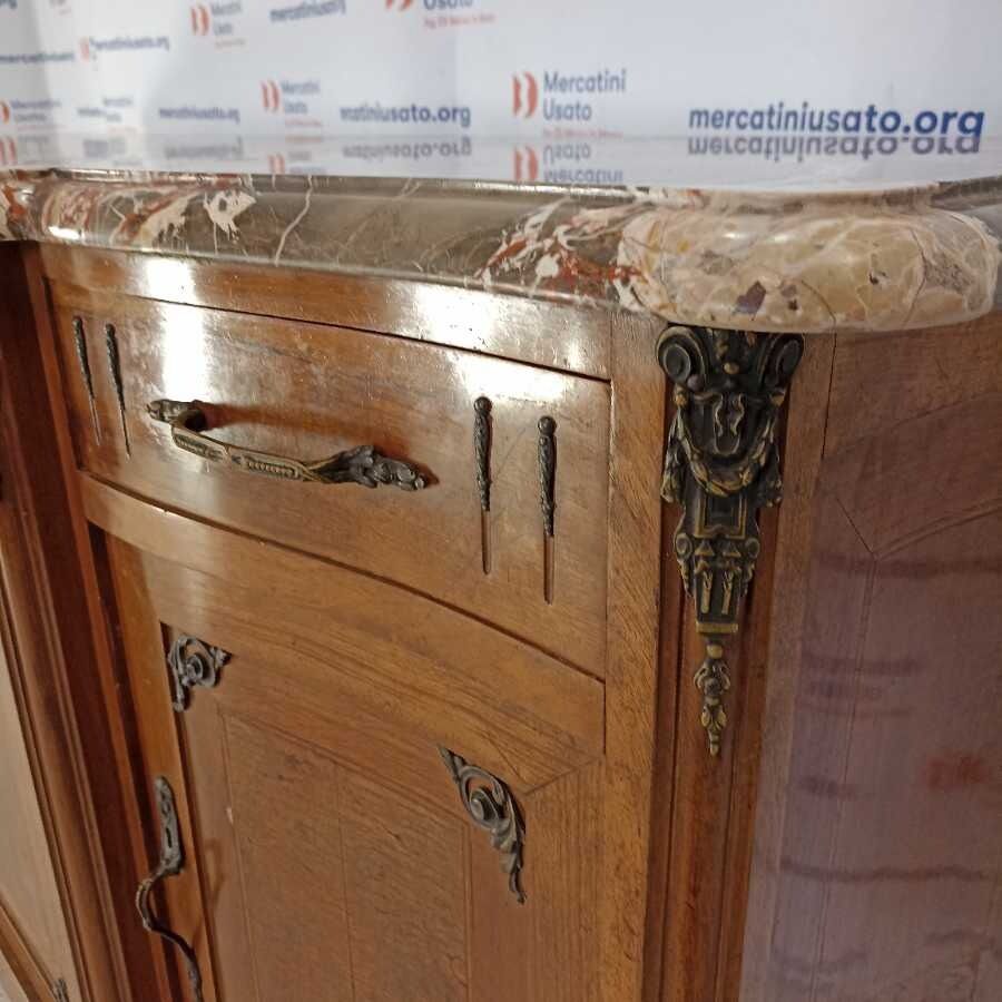 Credenza con marmo prima metà 900 in stile - immagine 4
