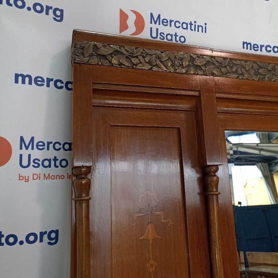 Cassettiera con marmo e specchio primi 900 - immagine 5