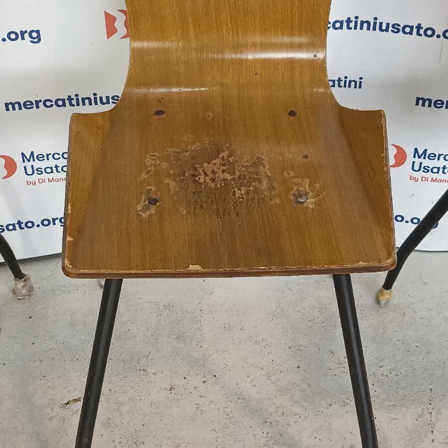 3 Sedie Vintage in stile Carlo Ratti - immagine 4