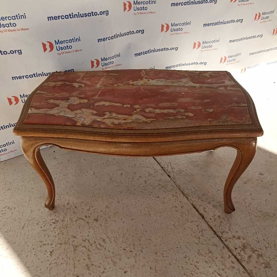 Tavolino in stile con marmo - immagine 2