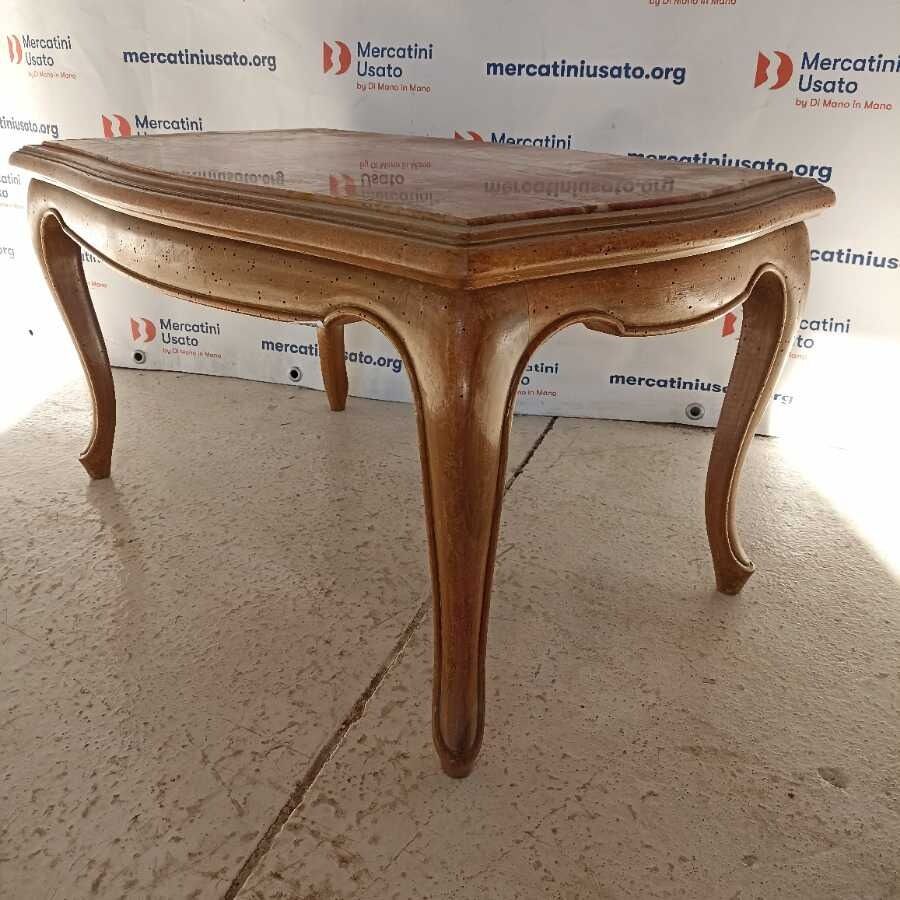 Tavolino in stile con marmo - immagine 4