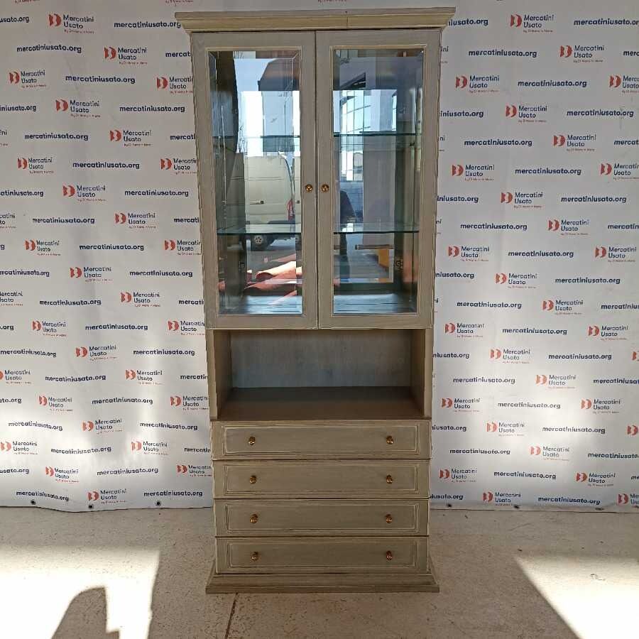 Vetrina con cassetti e ripiani in vetro - immagine 2