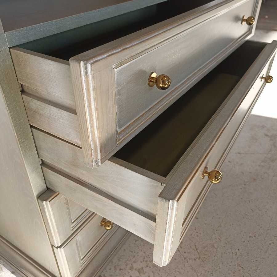 Vetrina con cassetti e ripiani in vetro - immagine 4