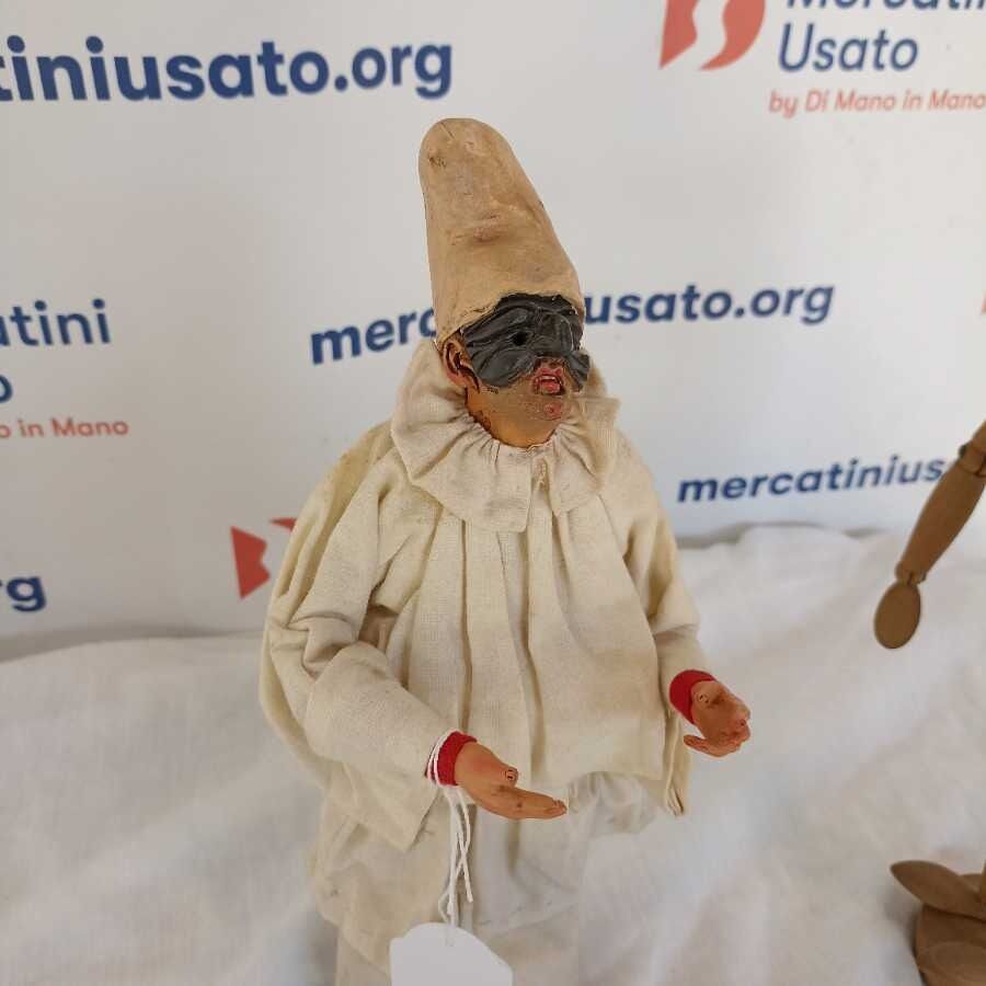 Pulcinella in Terracotta e stoffa - immagine 3