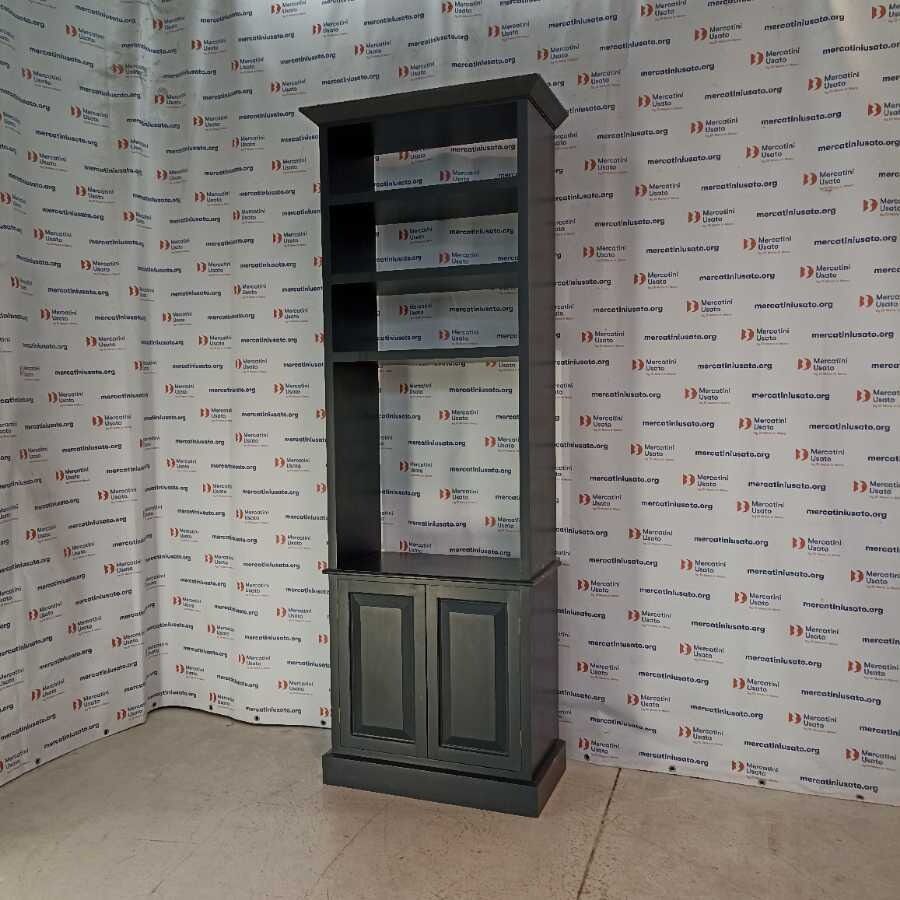 Libreria Laccata color grigio antracite