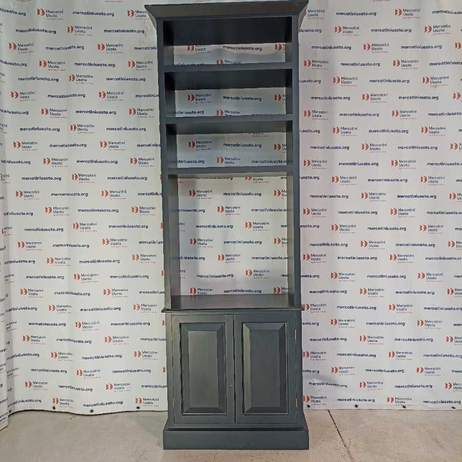 Libreria Laccata color grigio antracite - immagine 2