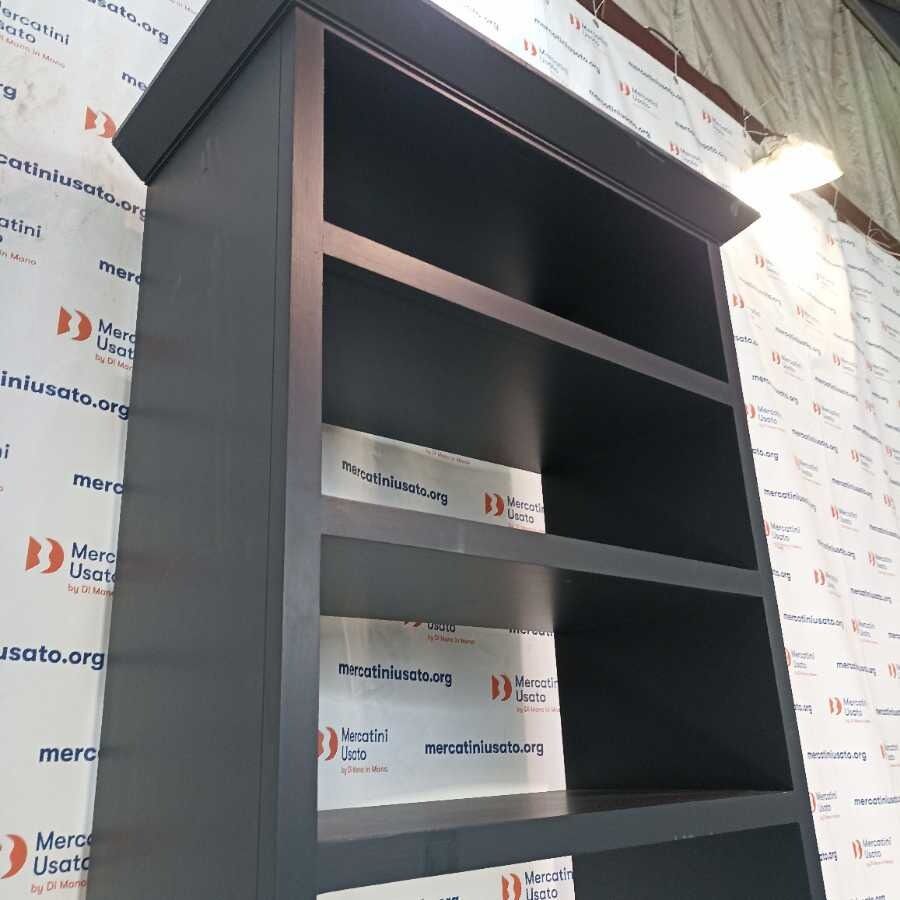 Libreria Laccata color grigio antracite - immagine 3