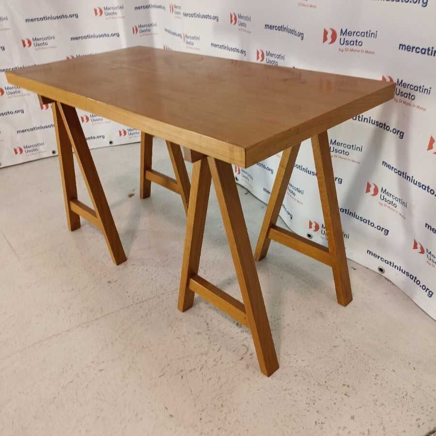 Tavolo con cavalletti Vintage - immagine 5