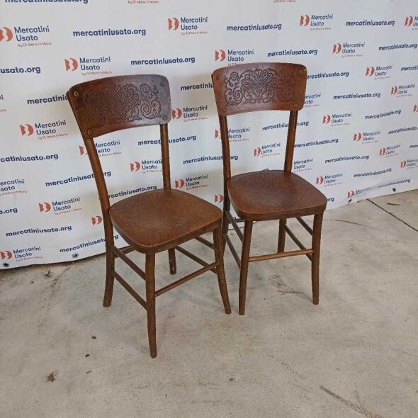 Coppia Sedie stile Vecchia Milano prima metà 900