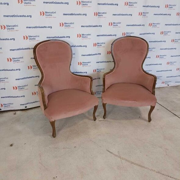 Coppia Poltrone stile Luigi Filippo