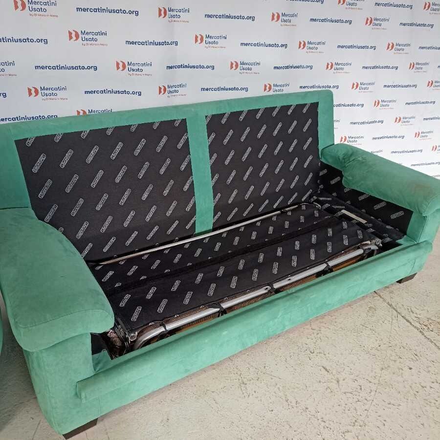 Divano Letto 2 posti Divanidea verde - immagine 4