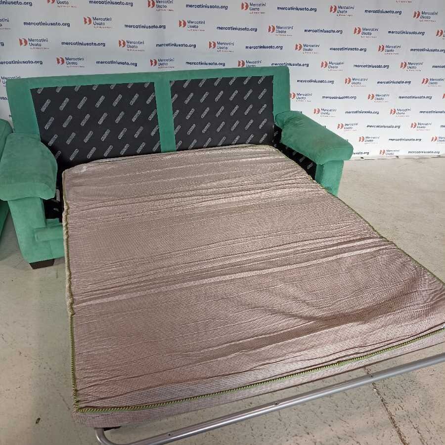 Divano Letto 2 posti Divanidea verde - immagine 5