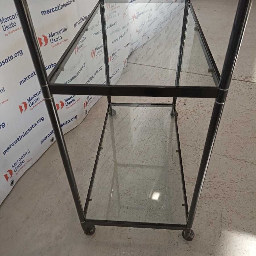Scaffale su rotelle in vetro - immagine 4